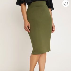 Eloquii neoprene pencil skirt
